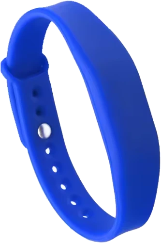 Blått NFC-armbånd i silikon